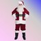 Velveteen Santa Suit with Plush Trim, Belt, Hat, Boot Tops, Gloves Complete Look